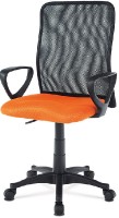 Kancelářská židle, látka MESH oranžová / černá, plyn.píst KA-B047 ORA